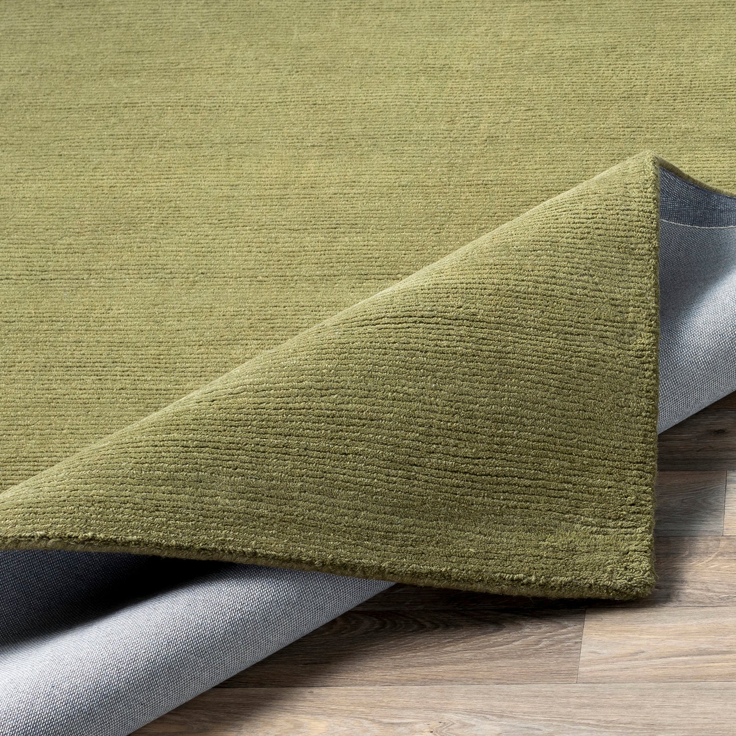Mystique Green Modern Wool  Rug