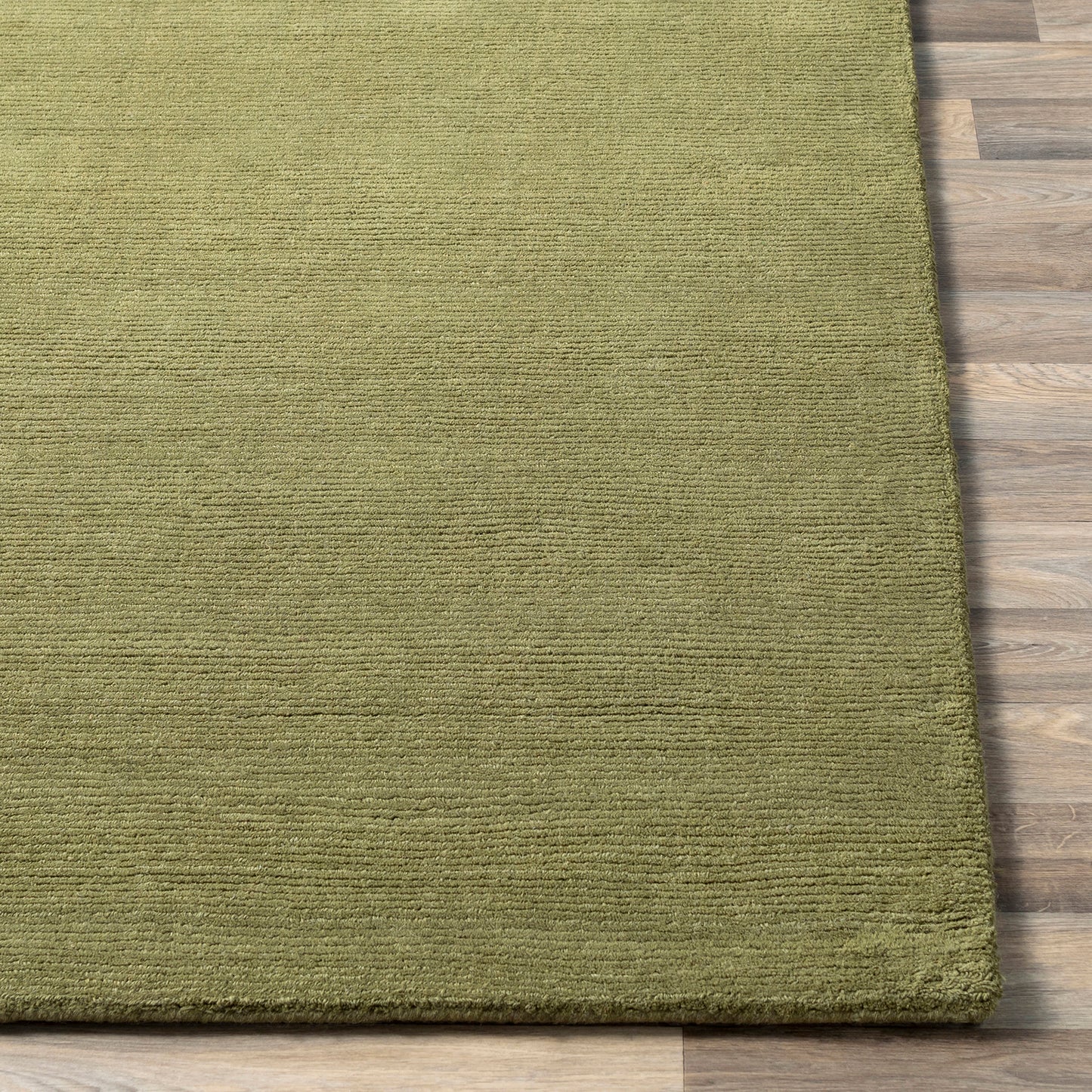Mystique Green Modern Wool  Rug