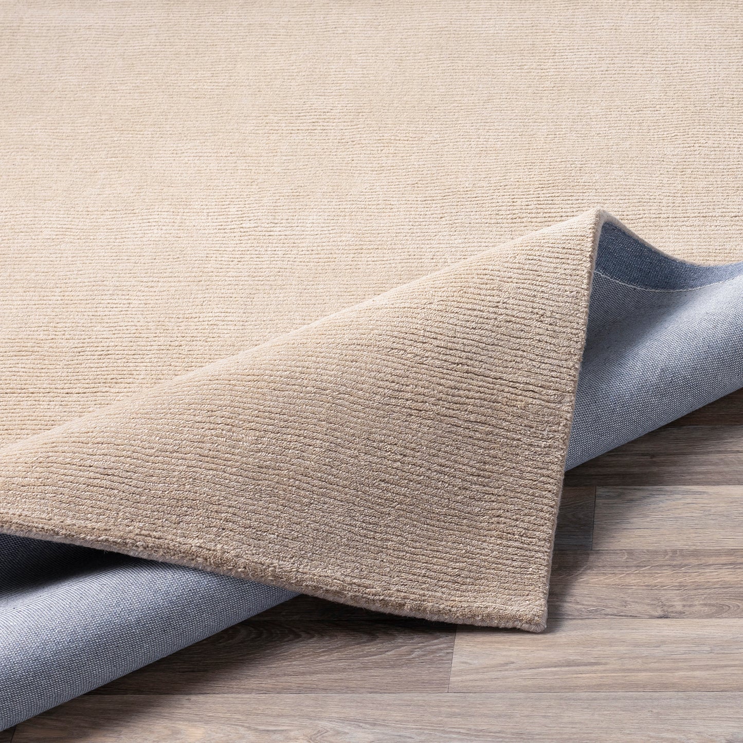 Mystique Tan Modern Wool Rug