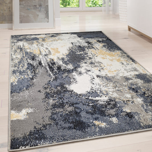 Modern Abstract Mottled Rug