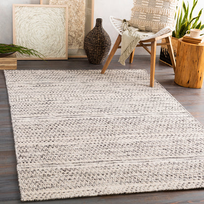 Mardin Global Beige Geometric Wool Rug