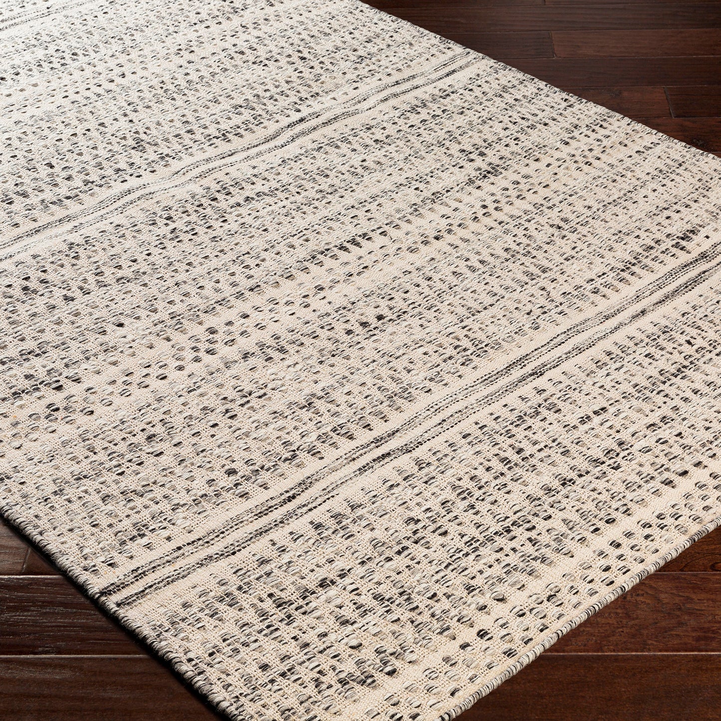 Mardin Global Beige Geometric Wool Rug