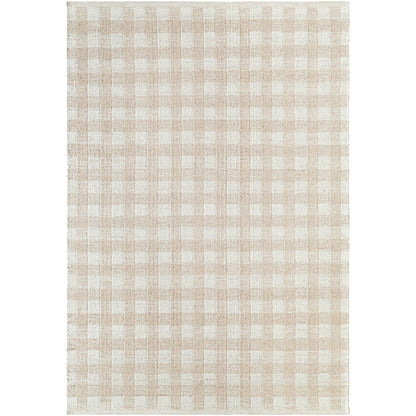 Mardin Global Beige and Cream Geometric Wool Rug