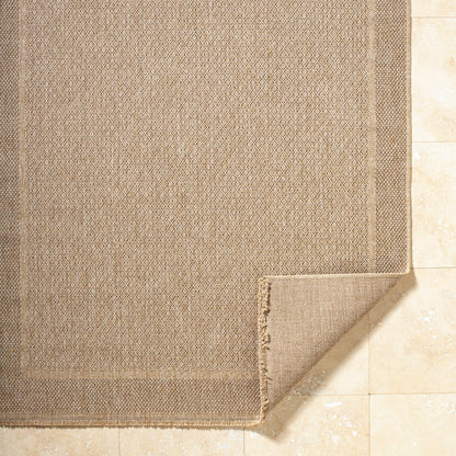 Mirage Cottage Tan Fringe Jute Look Rug