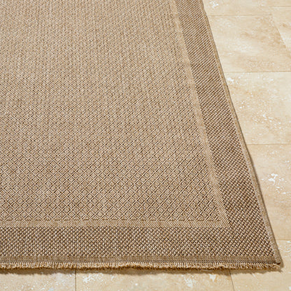 Mirage Cottage Tan Fringe Jute Look Rug
