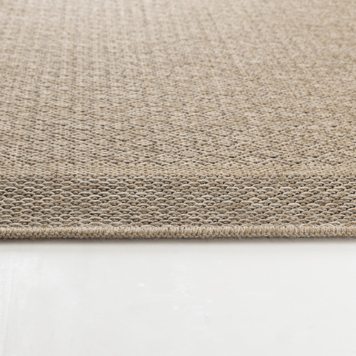 Mirage Cottage Tan Fringe Jute Look Rug