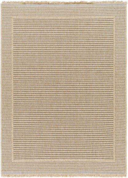 Mirage Cottage Tan Fringe Jute Look Rug