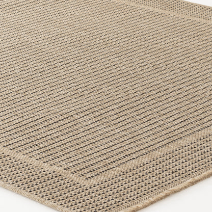 Mirage Cottage Tan Fringe Jute Look Rug