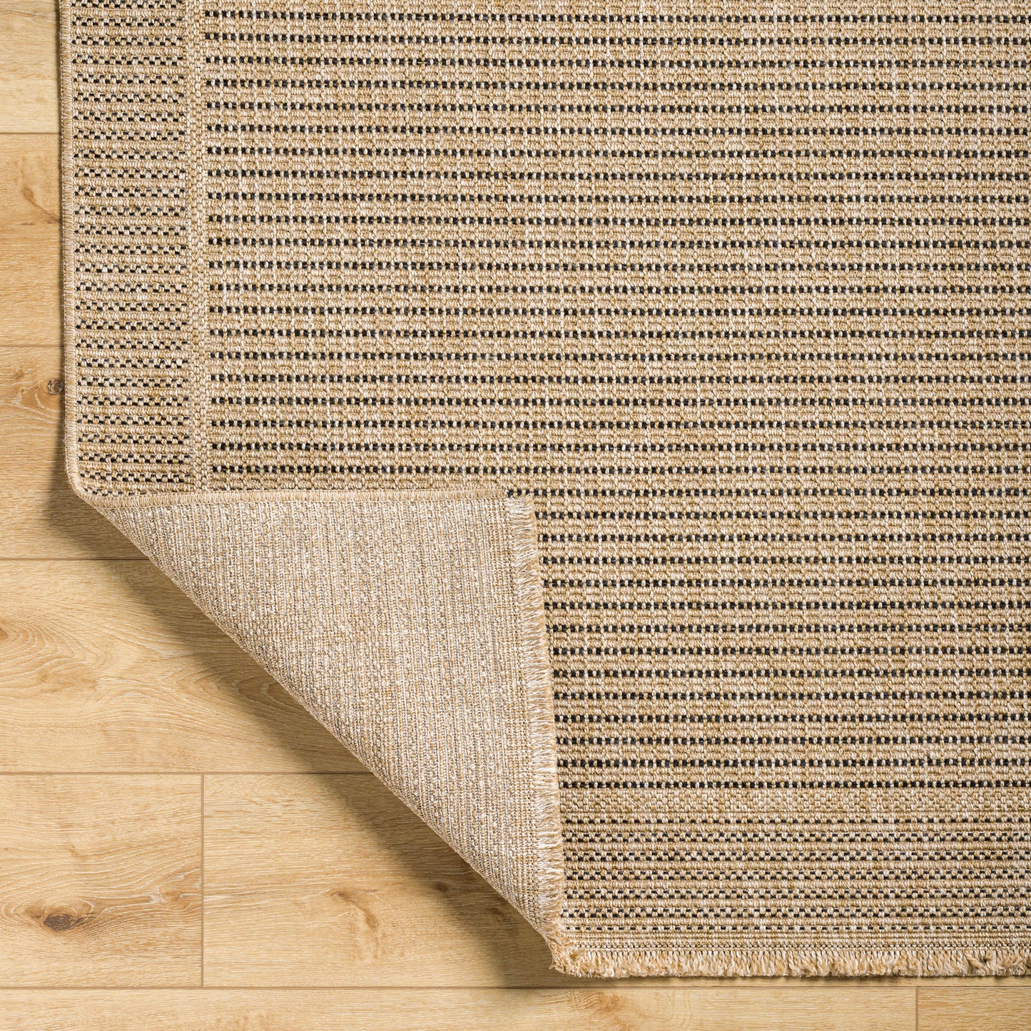 Mirage Cottage Tan Fringe Jute Look Rug