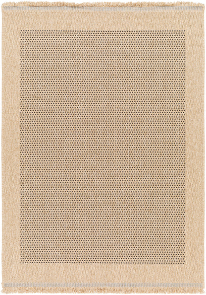 Mirage Cottage Tan Fringe Jute Look Rug