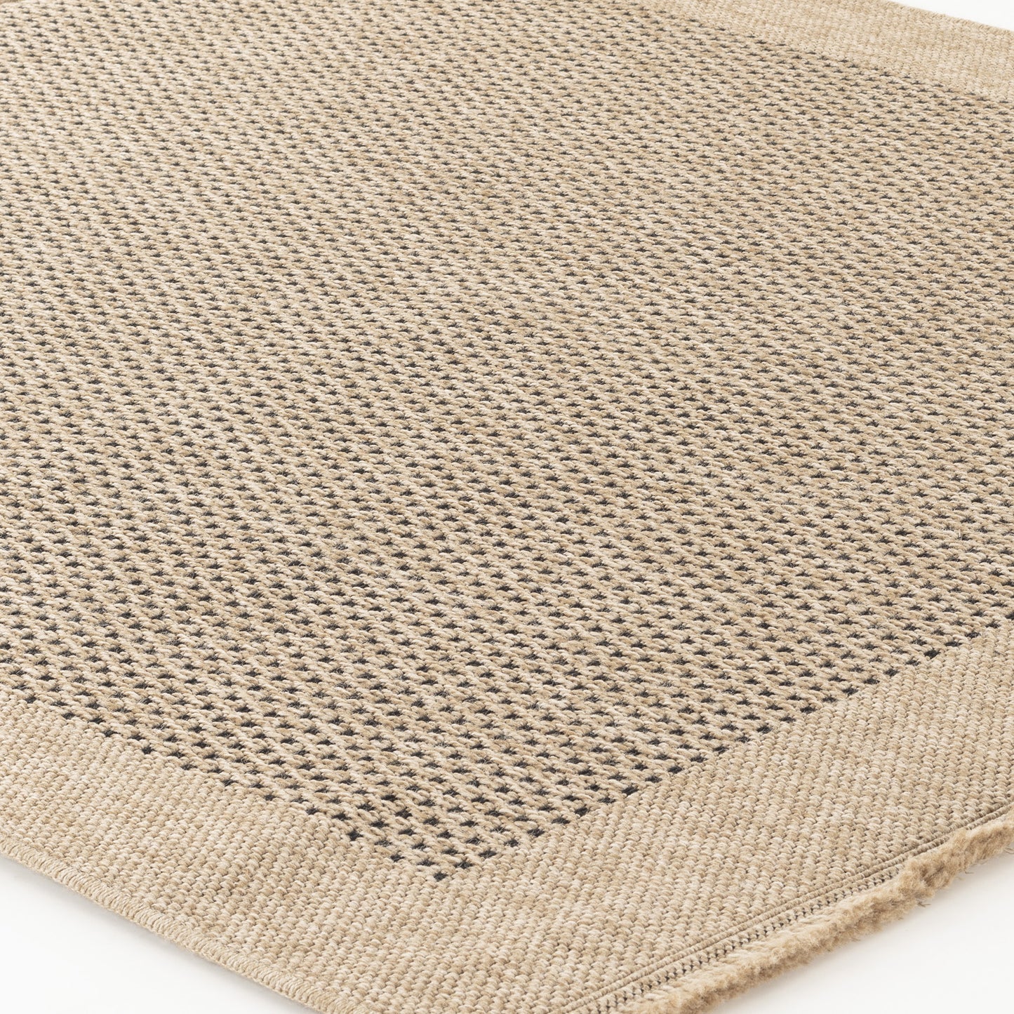 Mirage Cottage Tan Fringe Jute Look Rug