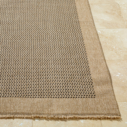 Mirage Cottage Tan Fringe Jute Look Rug
