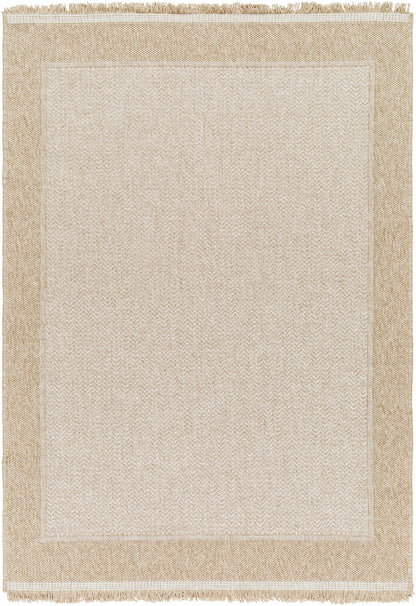 Mirage Cottage Tan Fringe Jute Look Rug