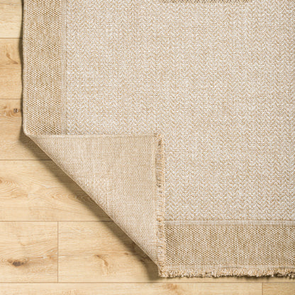 Mirage Cottage Tan Fringe Jute Look Rug