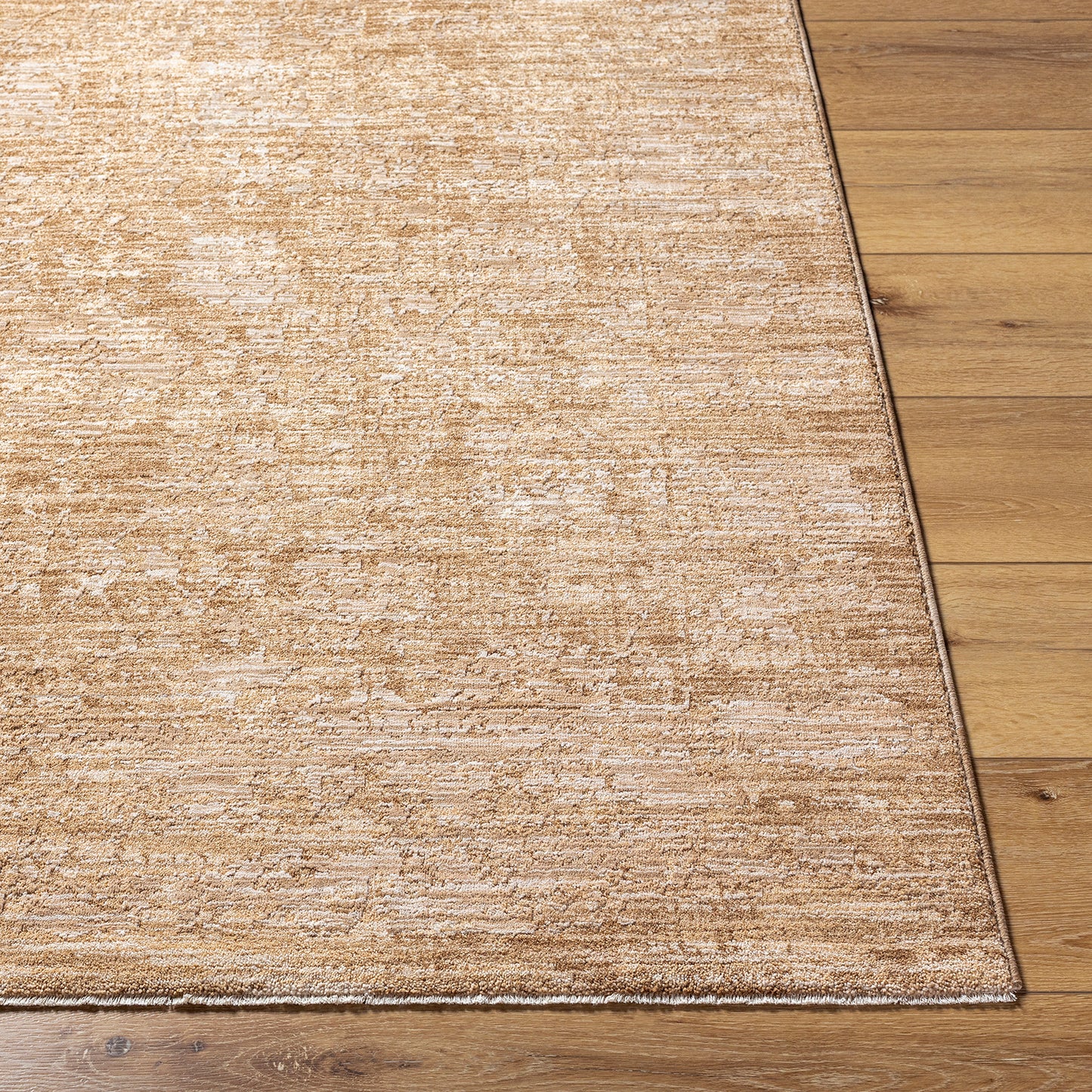 Masterpiece Beige Abstract Boho Fringe Rug
