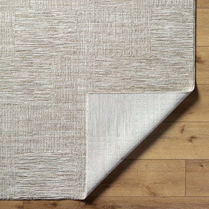 Masterpiece Grey Modern Abstract Fringe Rug