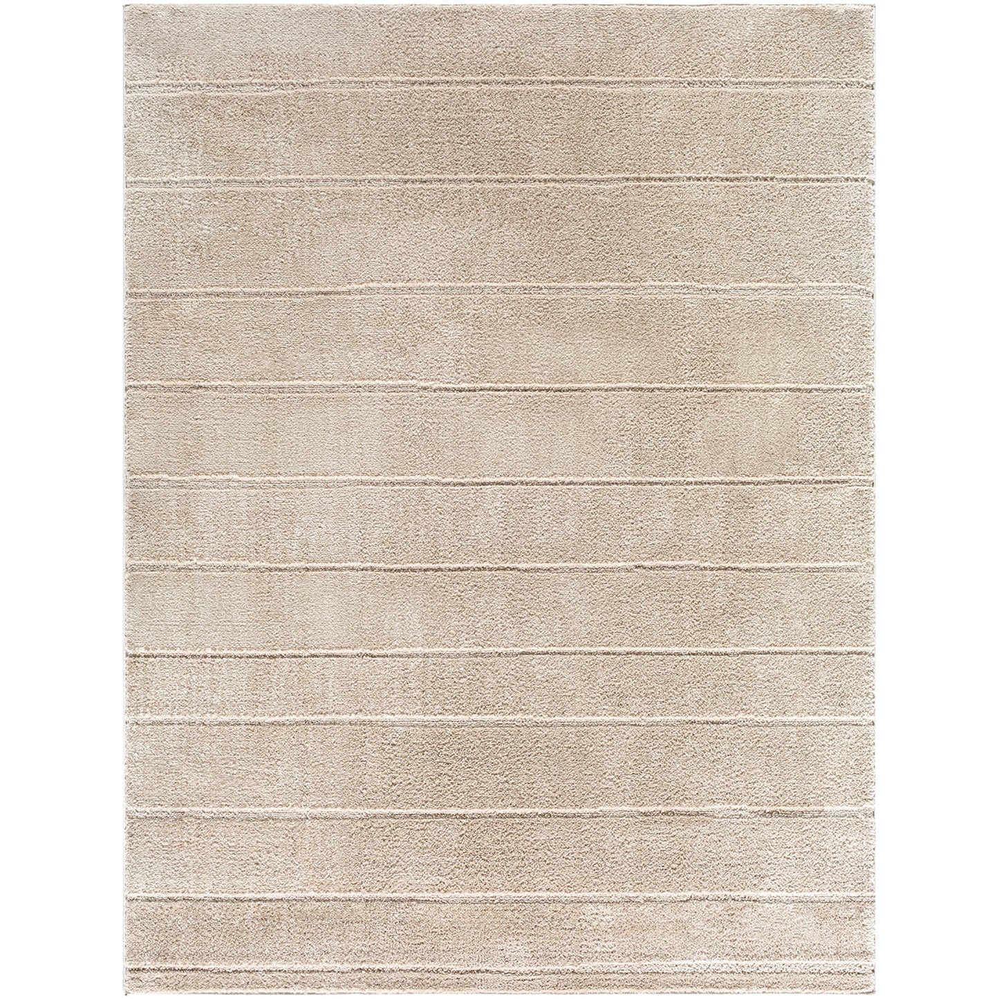 Cascade Our PNW Home Beige Modern High Pile Rug