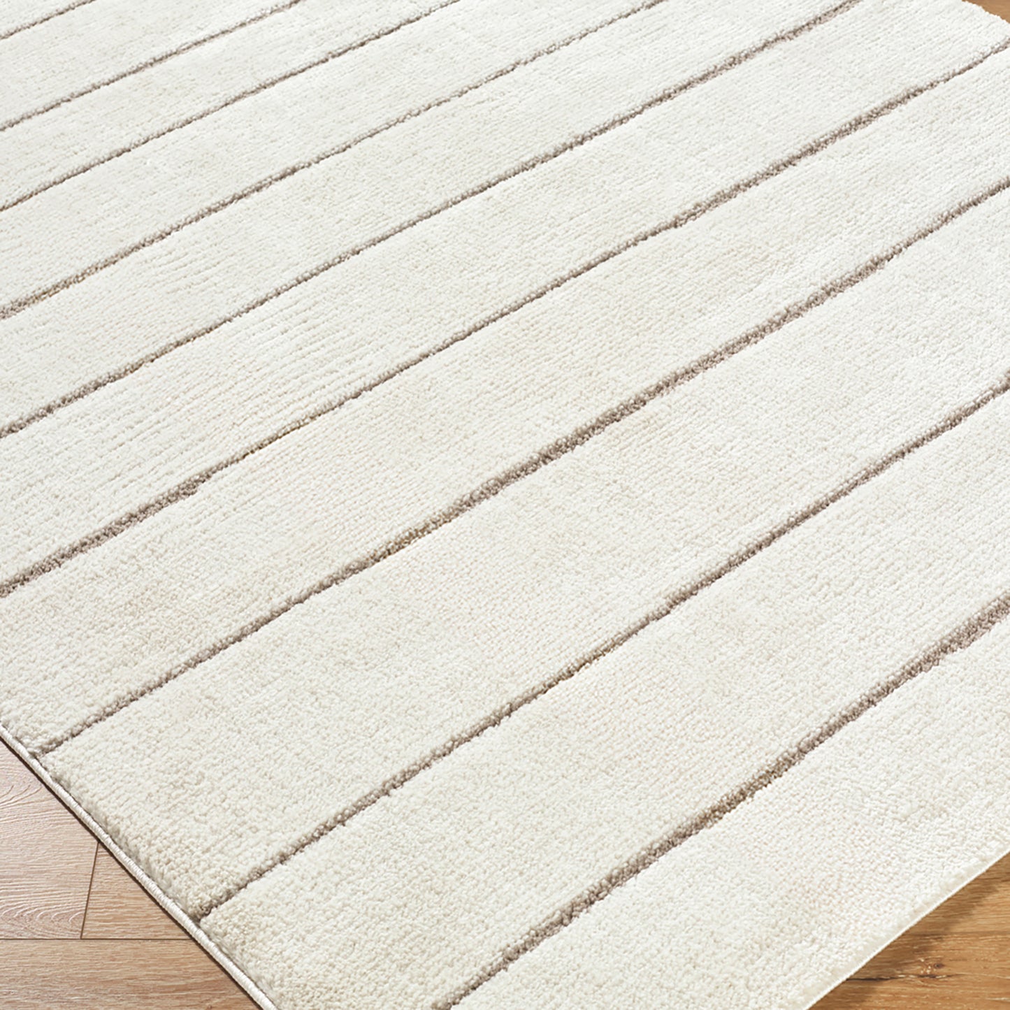 Cascade Our PNW Home Cream Modern High Pile Rug