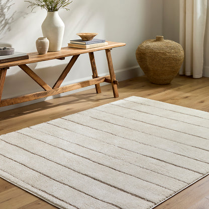 Cascade Our PNW Home Cream Modern High Pile Rug