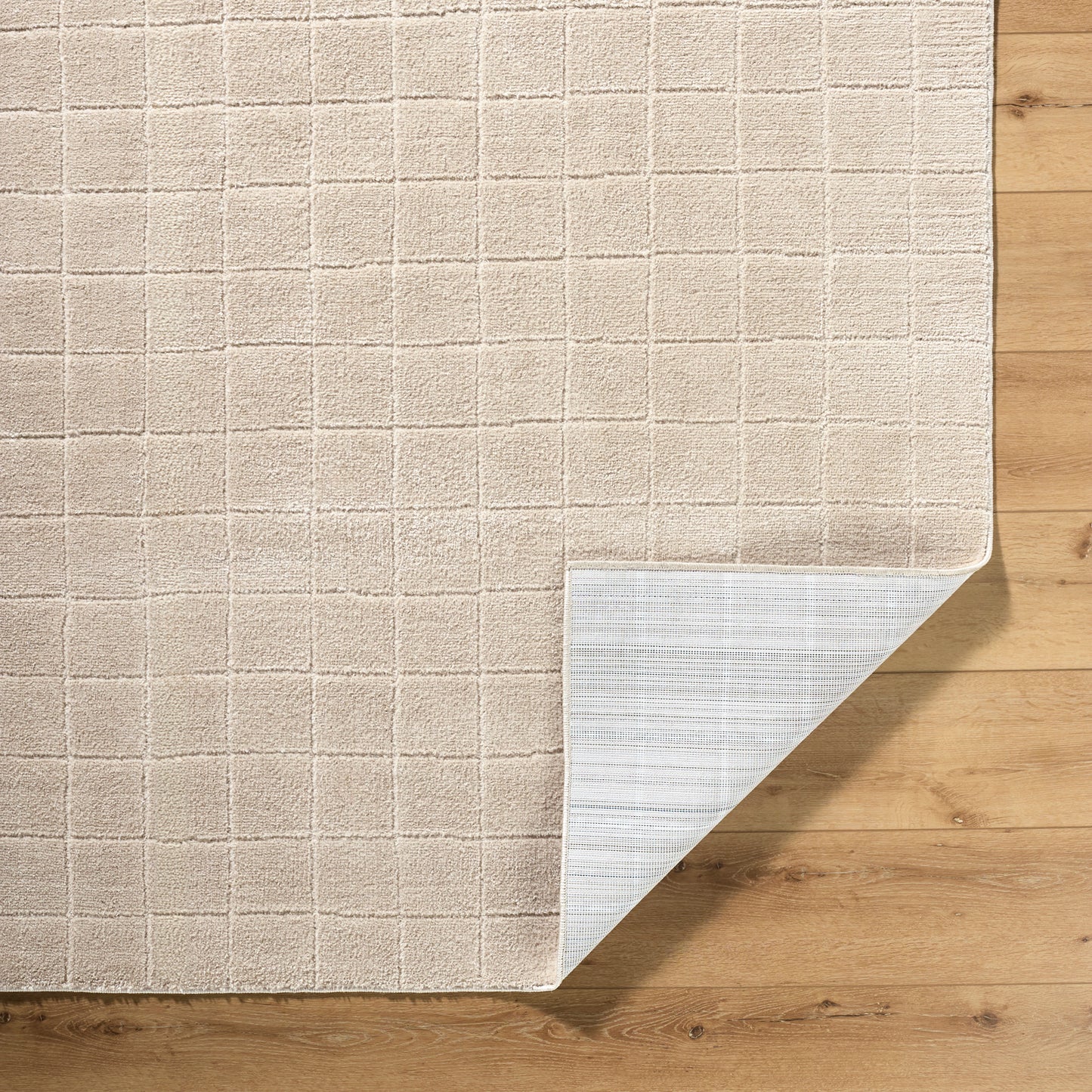 Cascade Our PNW Home Beige Modern High Pile Rug