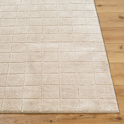 Cascade Our PNW Home Beige Modern High Pile Rug