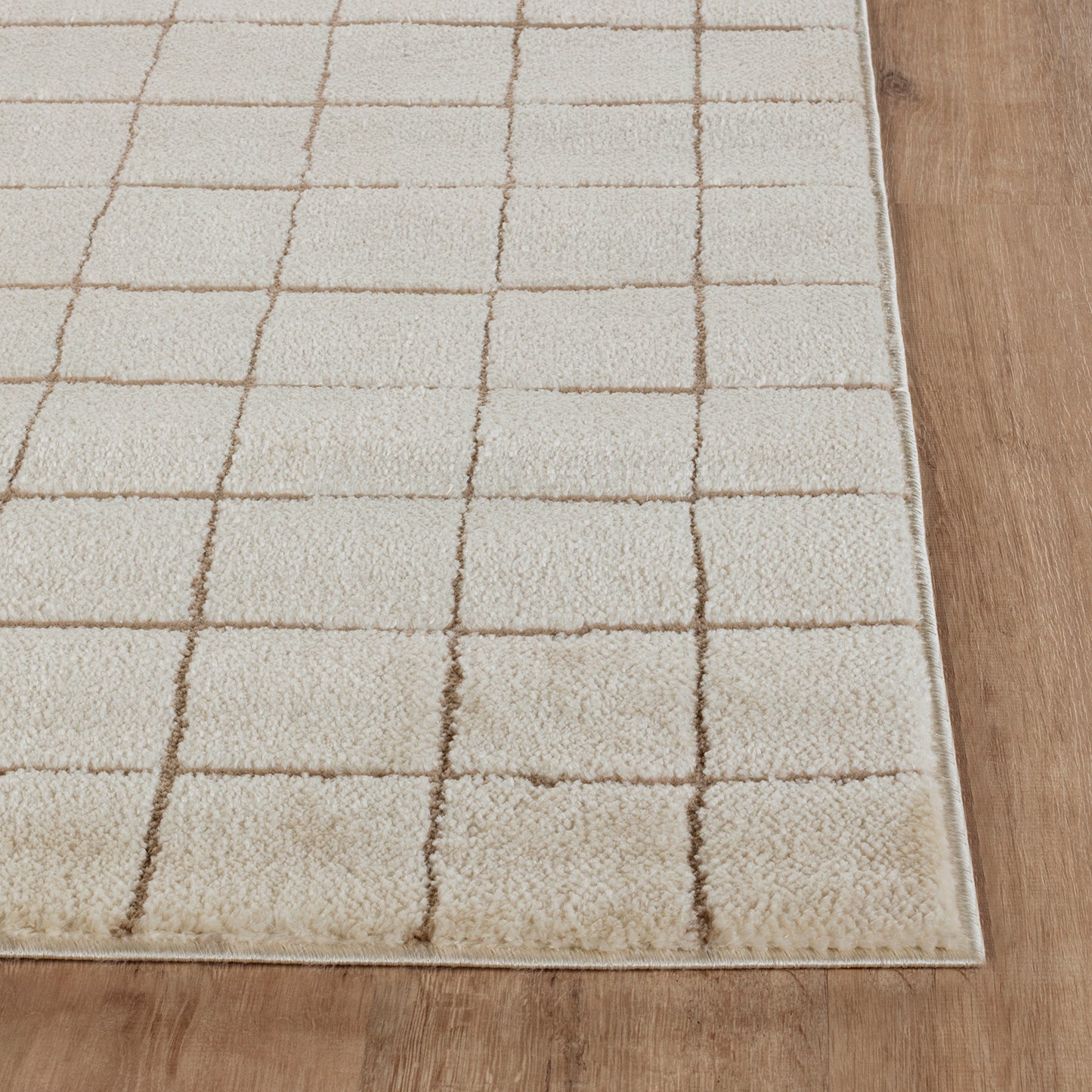Cascade Our PNW Home Cream Modern High Pile Rug