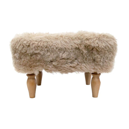 Shearling Lambskin Champagne Stool