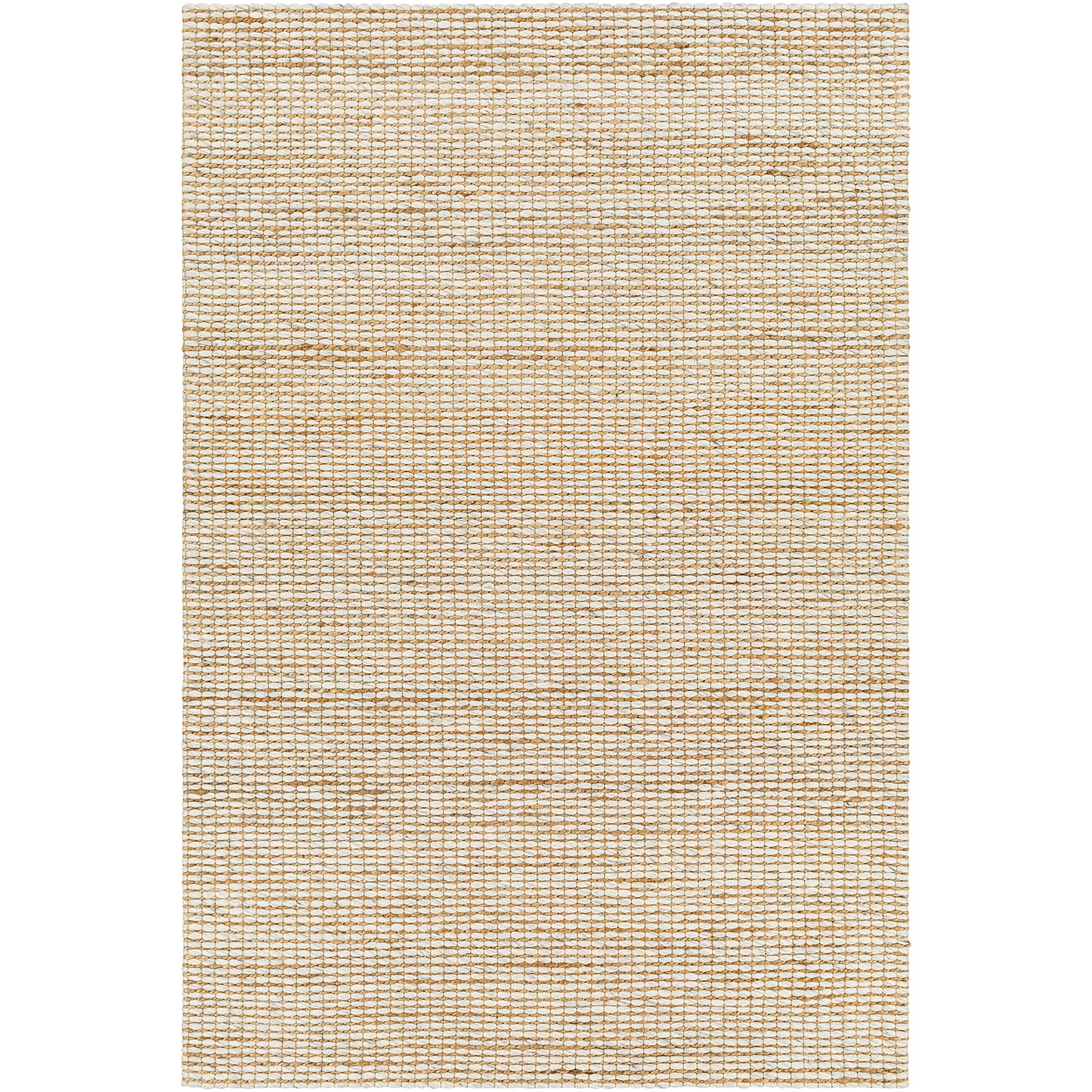 Priya Cream Modern Jute and Wool Rug