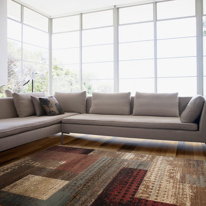 Riley Multicolour Modern Graphic Rug