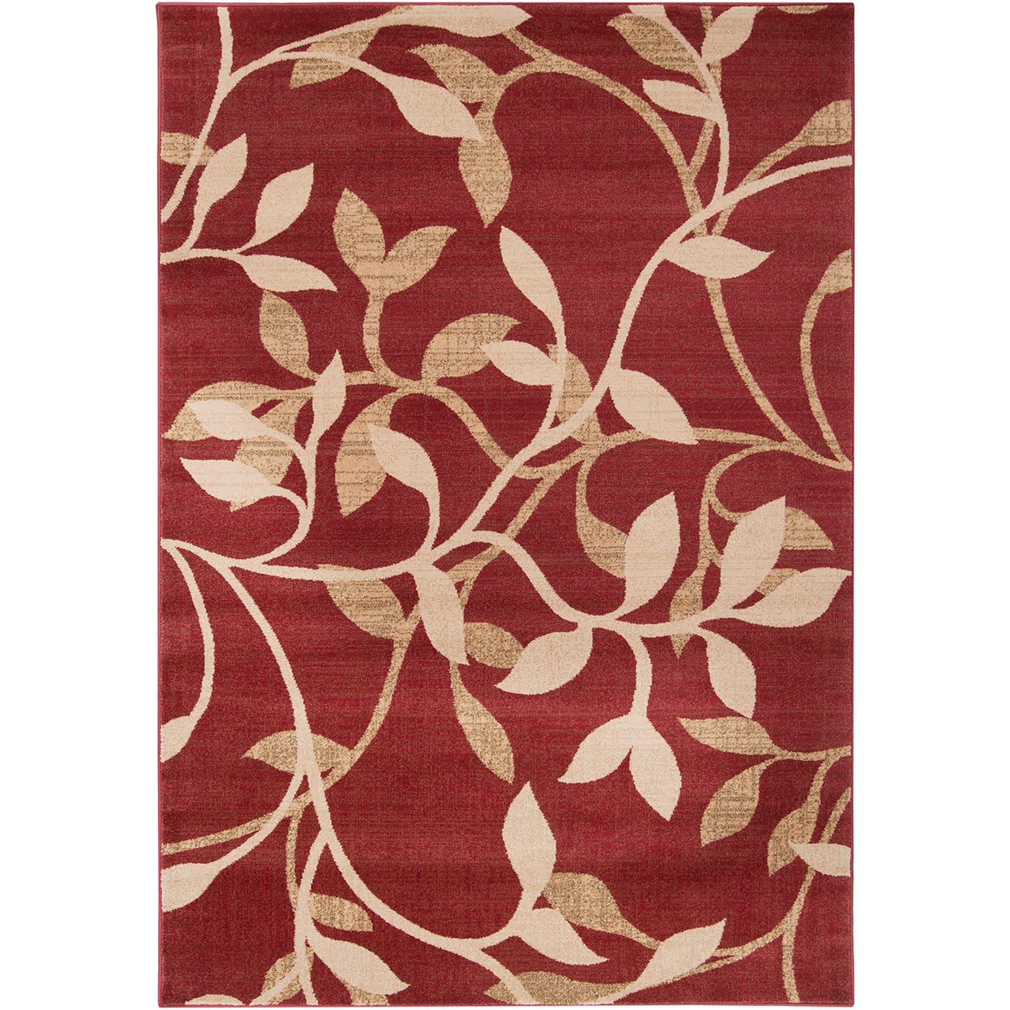Riley Red and Beige Modern Graphic Rug