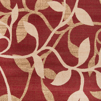 Riley Red and Beige Modern Graphic Rug