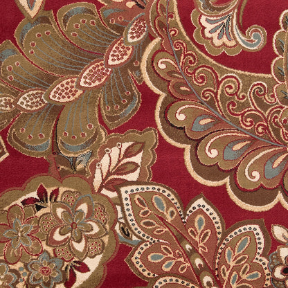 Riley Red Vintage Traditional Boho Rug