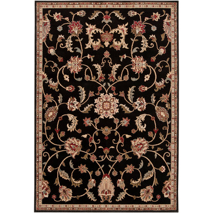 Riley Black Vintage Traditional Boho Rug