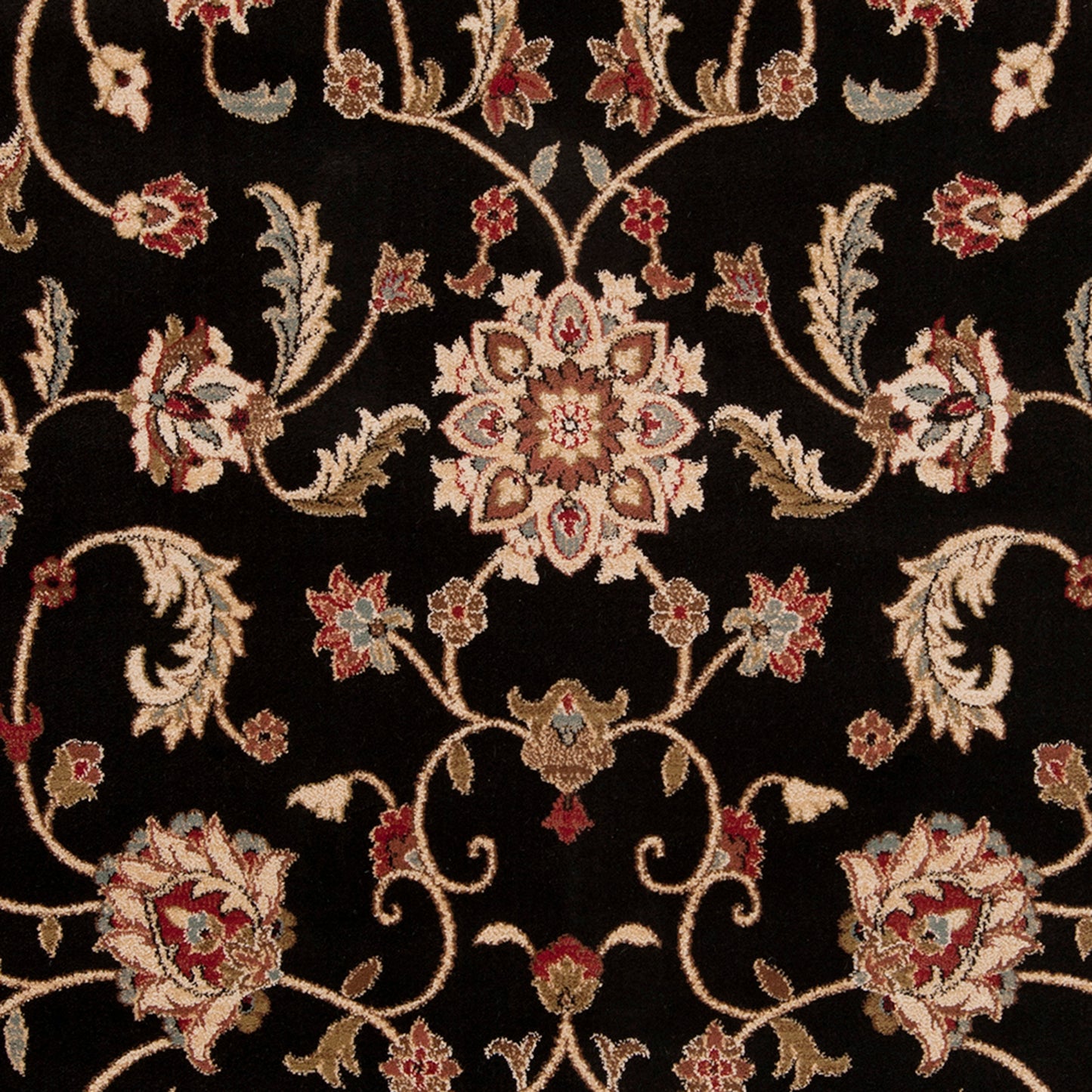 Riley Black Vintage Traditional Boho Rug
