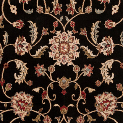 Riley Black Vintage Traditional Boho Rug