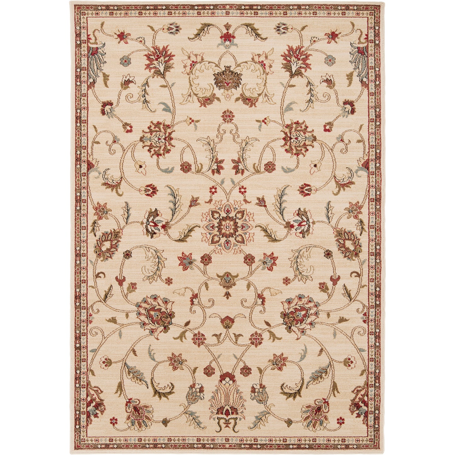 Riley Beige Vintage Traditional Boho Rug