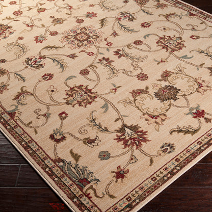 Riley Beige Vintage Traditional Boho Rug