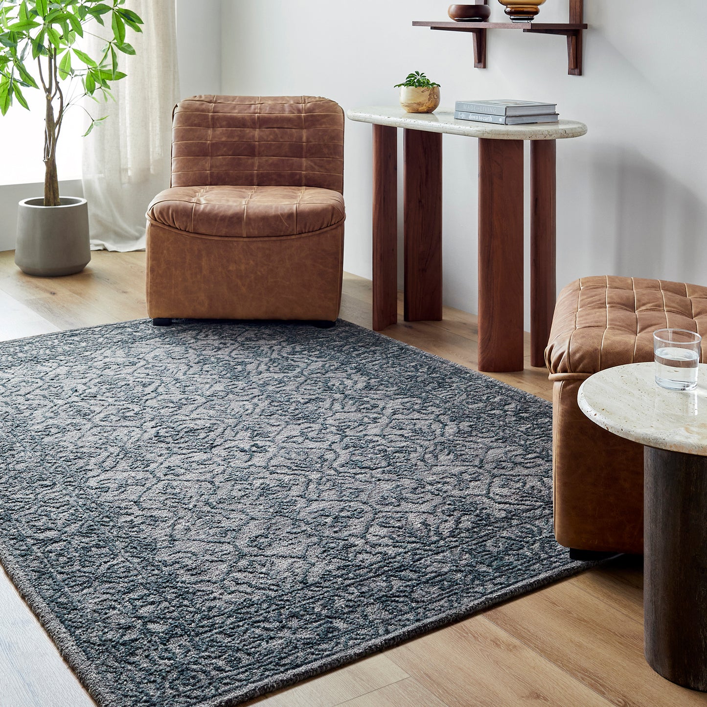Sicily Blue Traditional  Wool Rug