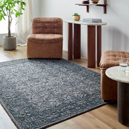 Sicily Blue Traditional  Wool Rug