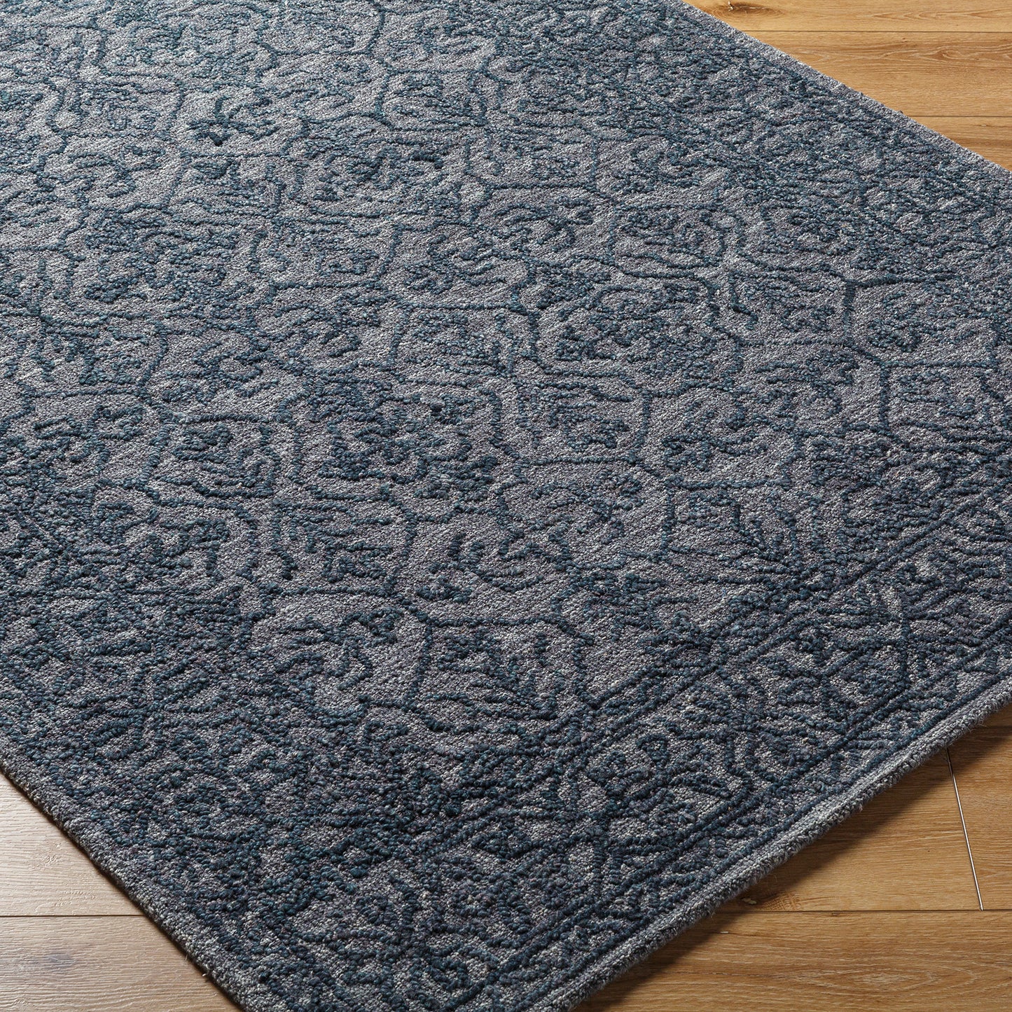 Sicily Blue Traditional  Wool Rug