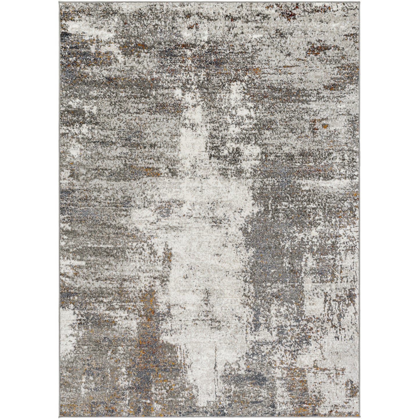 San Francisco Grey Abstract Modern Marble Rug