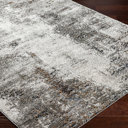 San Francisco Grey Abstract Modern Marble Rug