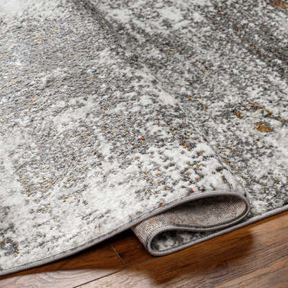 San Francisco Grey Abstract Modern Marble Rug