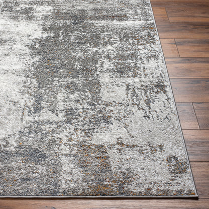 San Francisco Grey Abstract Modern Marble Rug