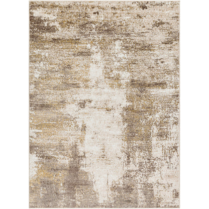 San Francisco Brown Abstract Modern Marble Rug