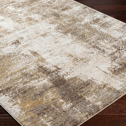 San Francisco Brown Abstract Modern Marble Rug