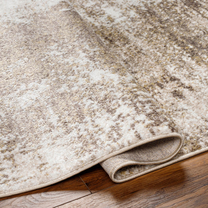 San Francisco Brown Abstract Modern Marble Rug