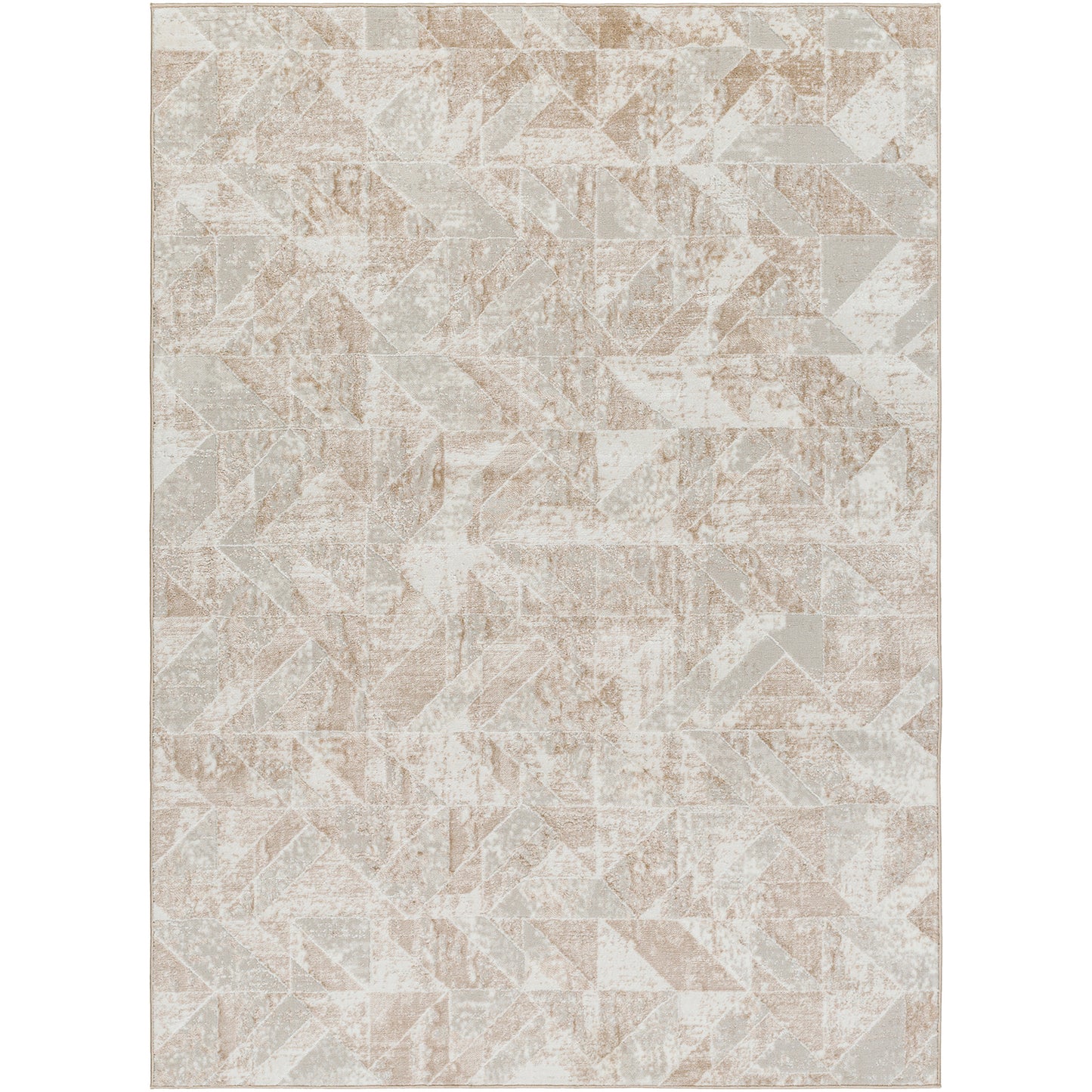 San Francisco Cream Abstract Geometric Rug