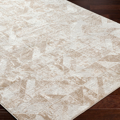 San Francisco Cream Abstract Geometric Rug