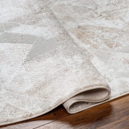 San Francisco Cream Abstract Geometric Rug